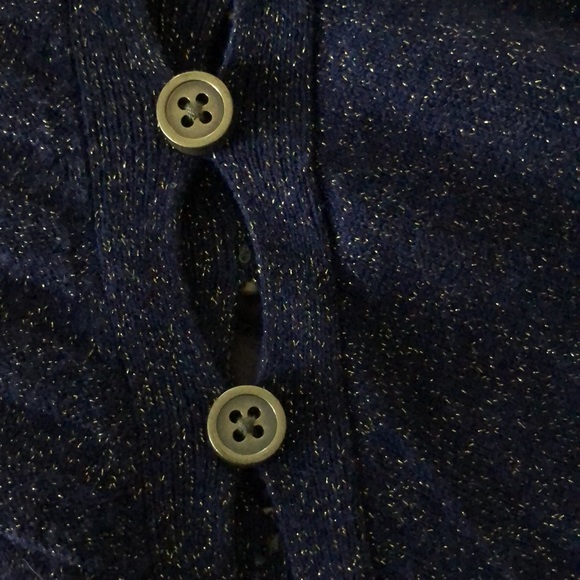 Marc Jacobs purple sweater M gold flecks wool/rayon/metallic - Picture 4 of 10